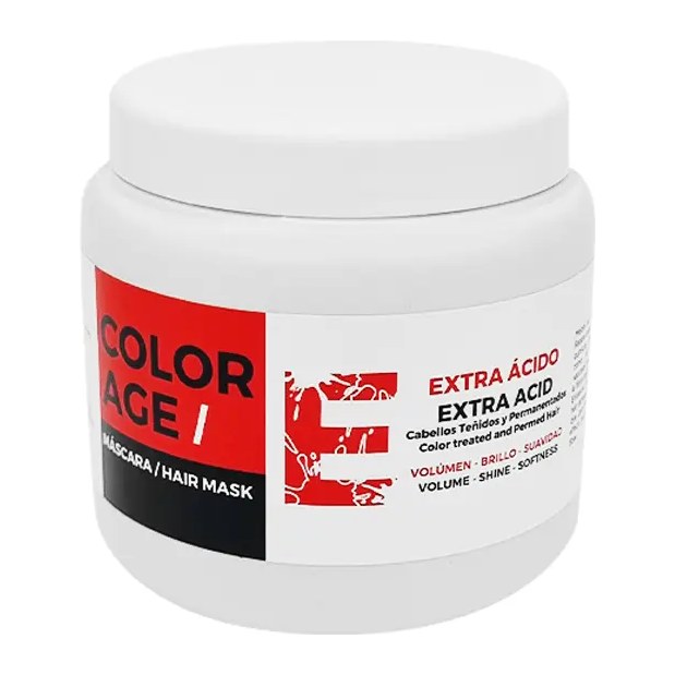 EXTRA ACIDO MASCARA P/ CABELLOS SECOS Y PERMANENTADOS (500 ML - FRASCO) COLOR AGE