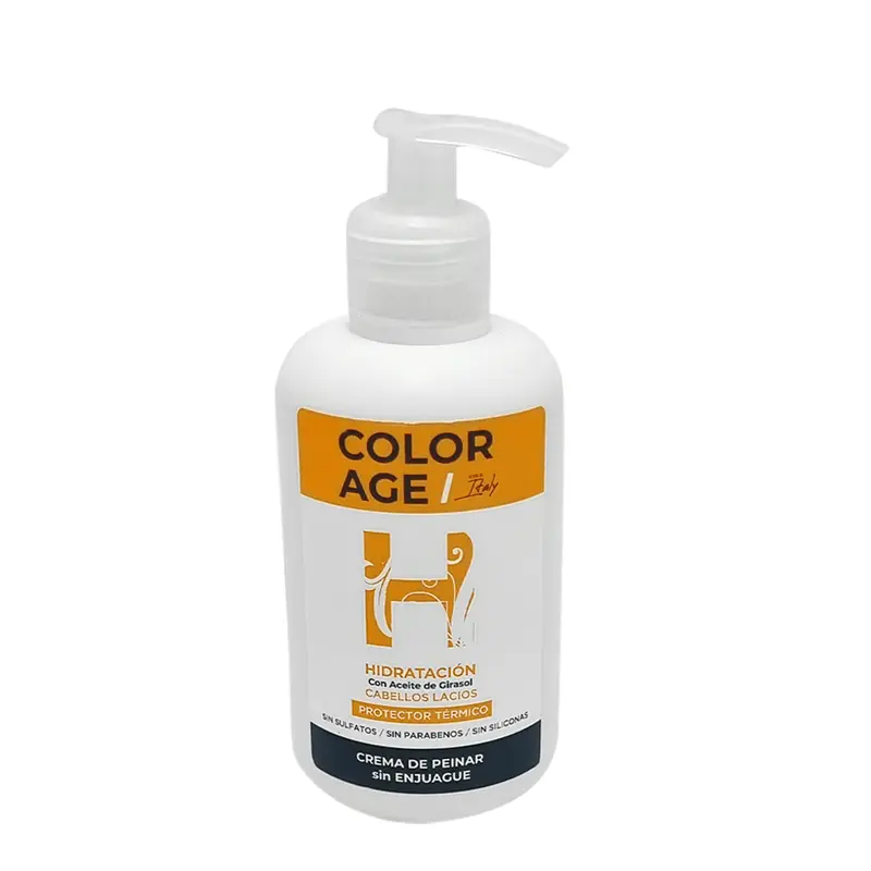Color Age HIDRATACION C/ DE PEINAR SIN ENJUAGUE C/ ACEITE DE GIRASOL (300 ML - FRASCO)