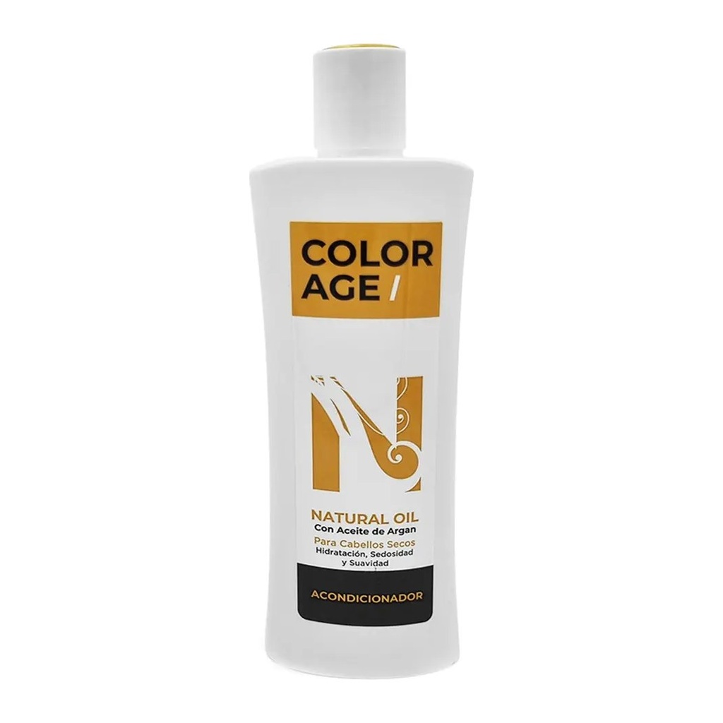 [47303] NATURAL OIL ACONDICIONADOR C/ ACEITE DE ARGAN (250 ML - FRASCO) COLOR AGE