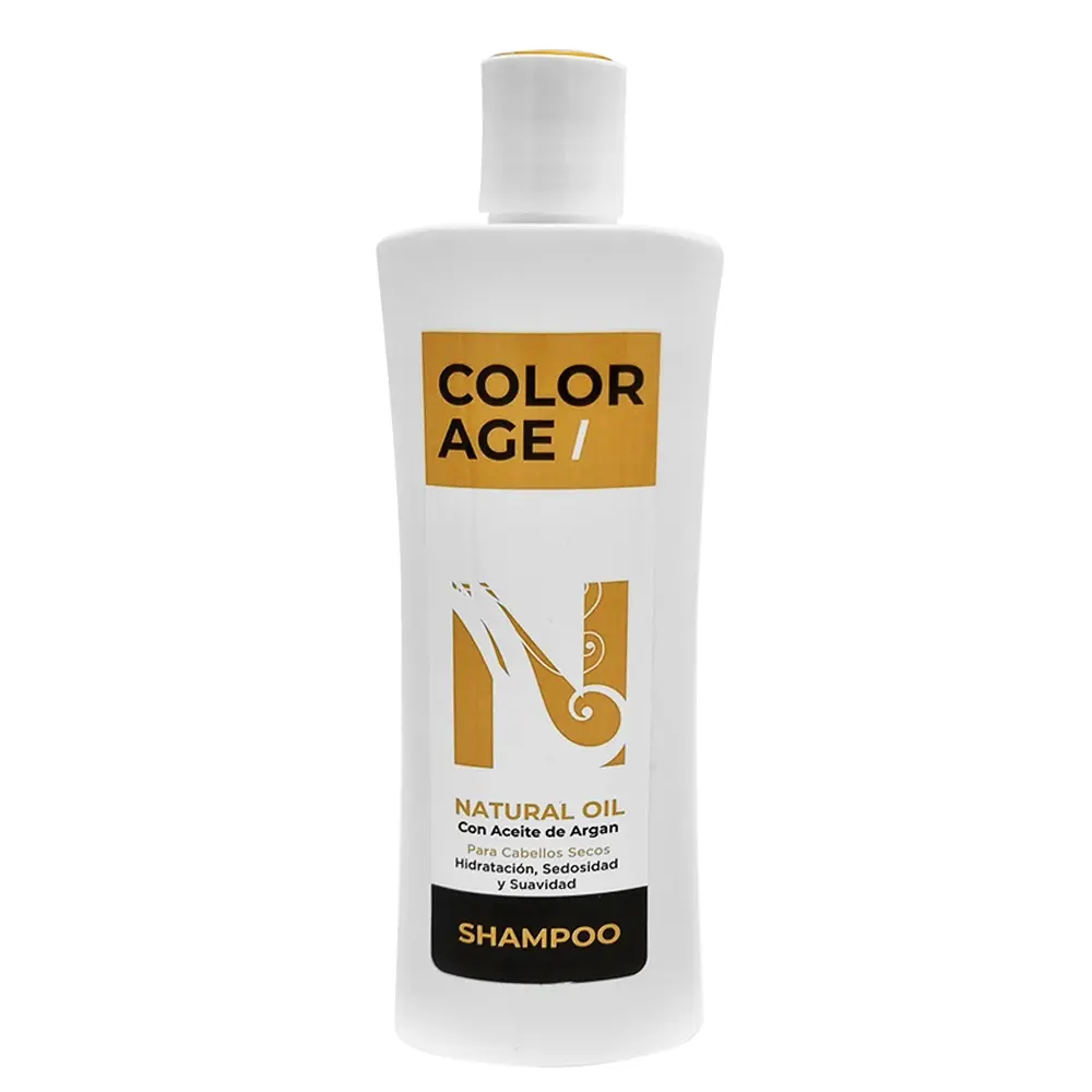 Color Age NATURAL OIL SHAMPOO C/ ACEITE DE ARGAN (250 ML - FRASCO)
