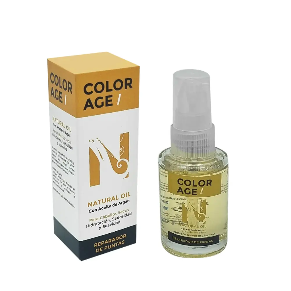 Color Age NATURAL OIL REPARADOR DE PUNTAS  C/ ACEITE DE ARGAN (30 ML - CAJA)