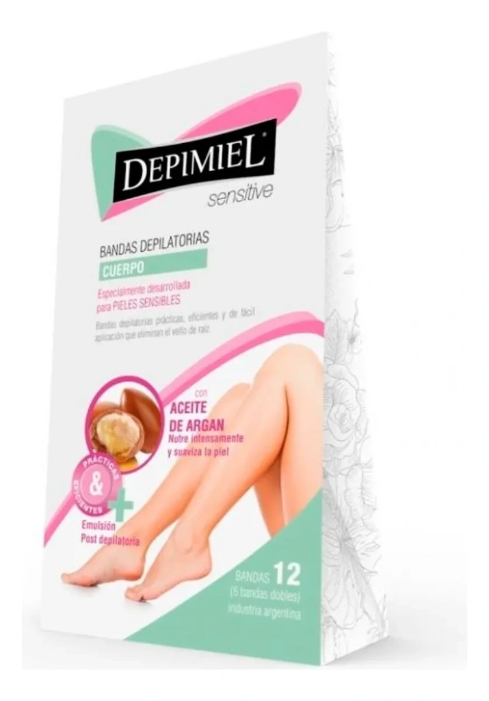 CERA EN BANDA PARA EL CUERPO SENSITIVE (12 UNID.)