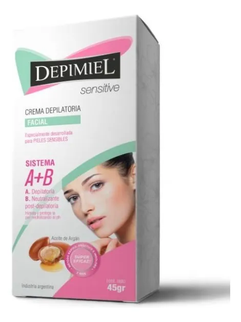 CREMA DEPILATORIA PARA EL ROSTRO (A+B) SENSITIVE (45 GRS.)