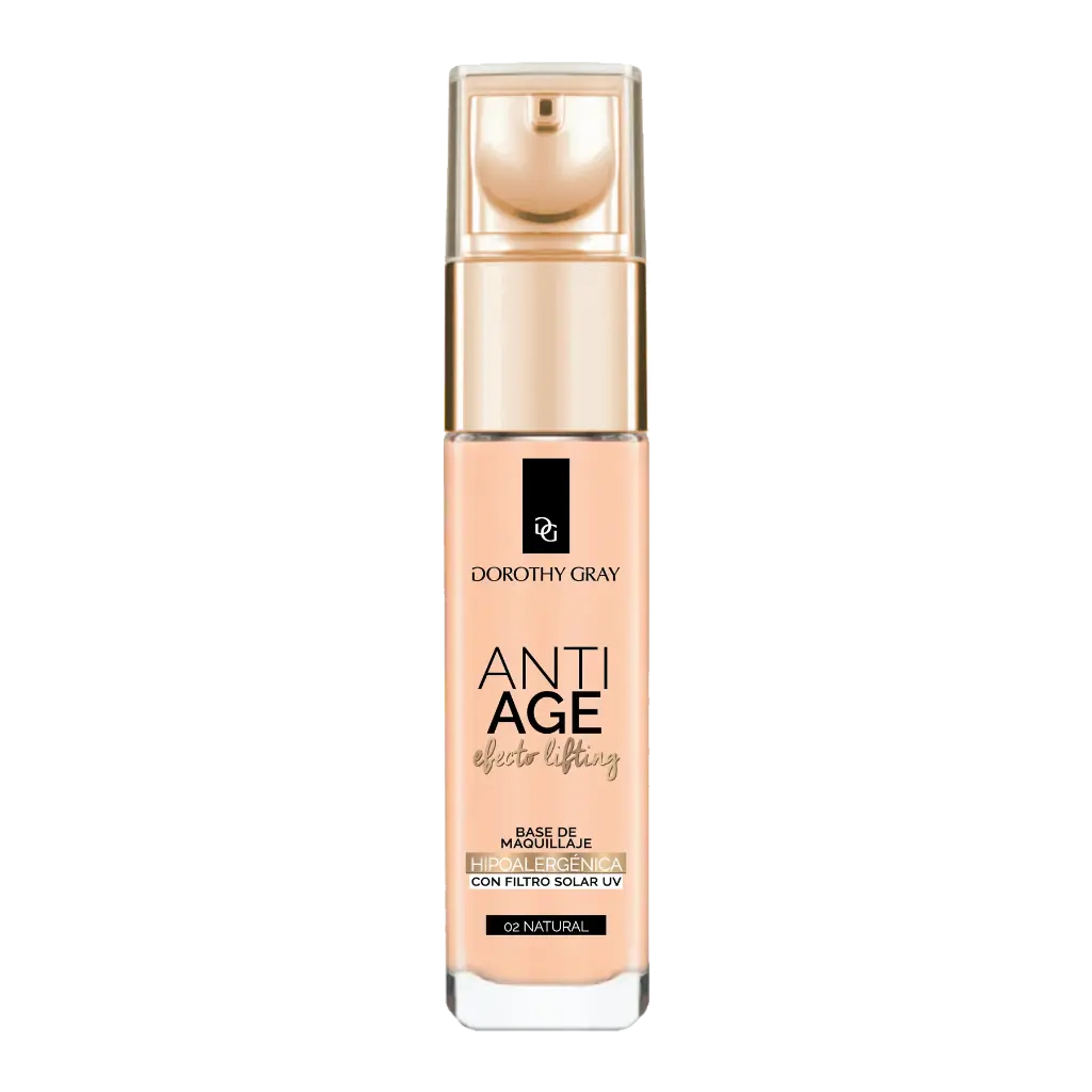 [44596] BASE MAQUILLAJE ANTI-AGE 02 (NATURAL - 30 GR - FRASCO) DOROTHY GRAY
