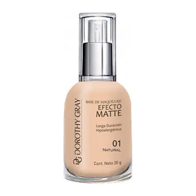 [37249] BASE DE MAQUILLAJE EFECTO MATTE 01 (NATURAL - 30 GRS - FRASCO) DOROTHY GRAY