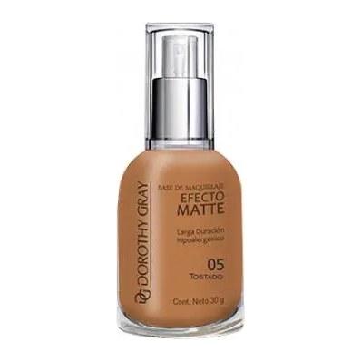 [37251] BASE DE MAQUILLAJE EFECTO MATTE 05 (TOSTADO - 30 GRS - FRASCO) DOROTHY GRAY