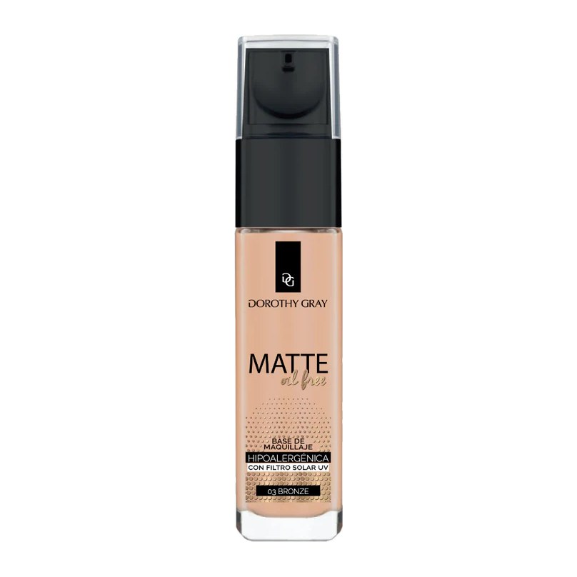 [37074] BASE MAQUILLAJE OIL FREE 03 BRONZE (30 GRS - FRASCO VIDRIO) DOROTHY GRAY
