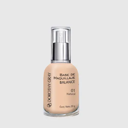 [8788] BASE DE MAQUILLAJE BALANCE BRILLO CONTROL 02 NATURAL (ACABADO MATE) (35 GRS - POMO) DOROTHY GRAY