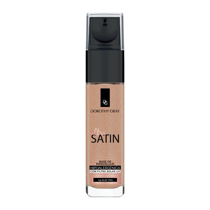 [34218] BASE DE MAQUILLAJE SATINADA SUN TAN (ANTI IMPUREZAS) (30 GRS - FRASCO CON DOSIFICADOR) DOROTHY GRAY