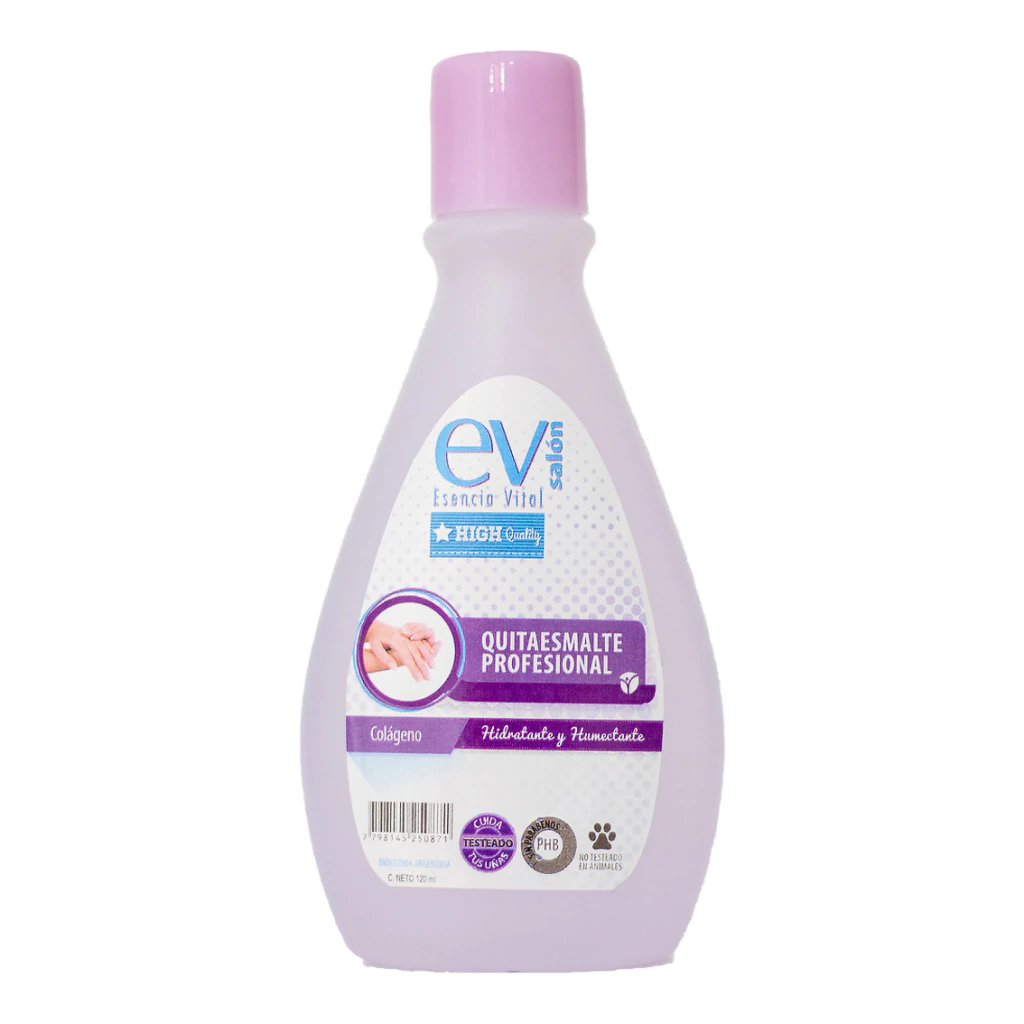 QUITAESMALTE EV COLAGENO 120 ML (120 ML - FRASCO) ESENCIAS NATURALES