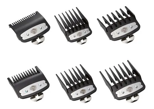 KIT 6 PEINES ALZADA PREMIUN  NUMEROS (1/2-1-11/2-2-3-4 ) (6 UNIDADES - BLISTER)