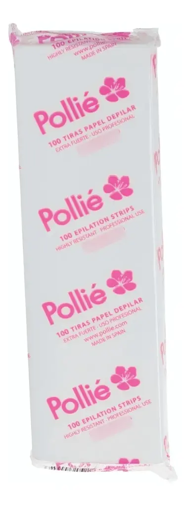 TIRAS PAPEL DEPILACION POLLIE (100 TIRAS - PAQUETE)