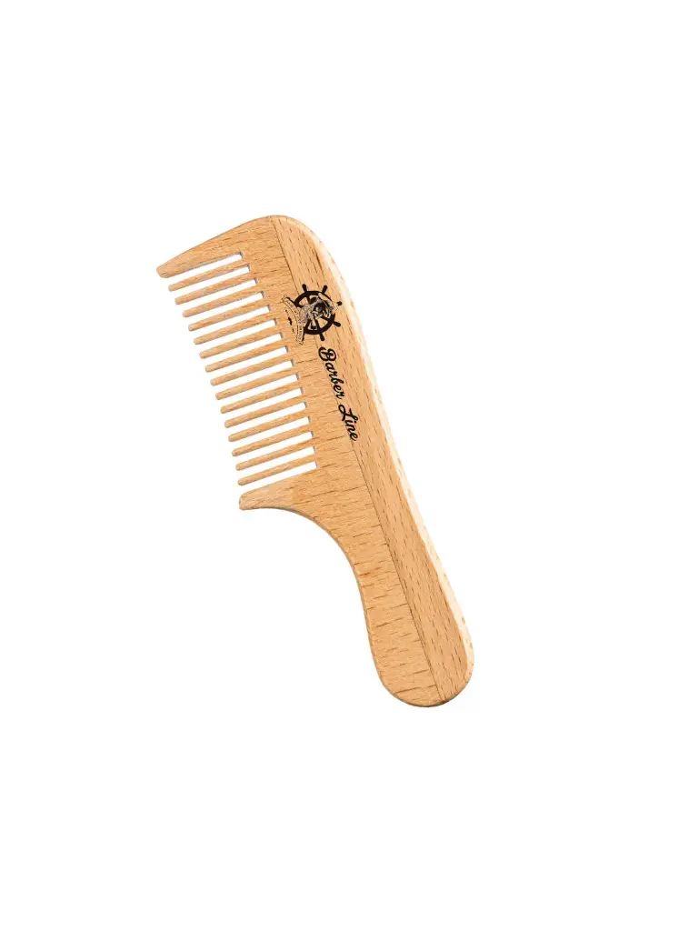 PEINE MADERA 10CM C/MANGO (BARBA-BIGOTE) (1UNIDAD - ESTUCHE)