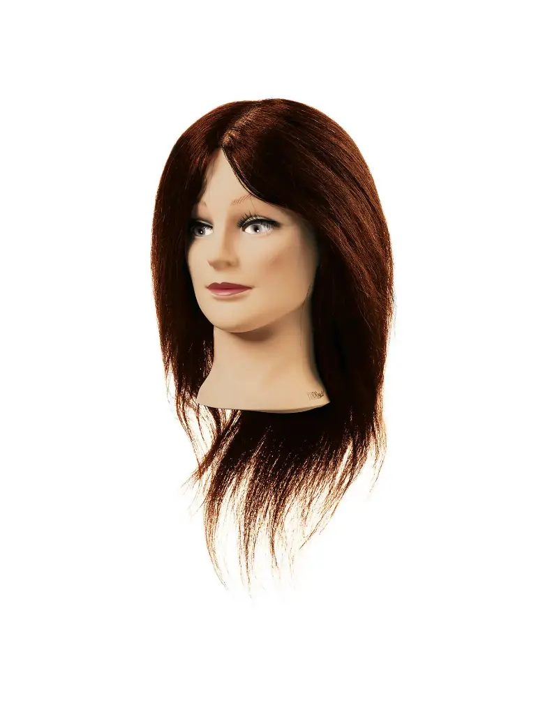 CABEZA MANIQUI  PELO NATURAL (35-40 CM)