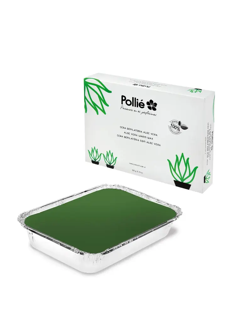 BANDEJA CERA DEPILATORIA ALOE VERA.  (900 GRS. - BANDEJA)