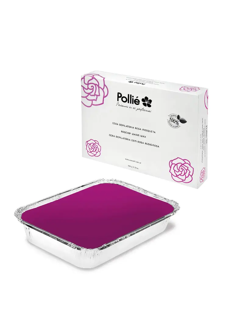 BANDEJA CERA DEPILATORIA ROSA MOSQUETA  (900 GRS. - BANDEJA)