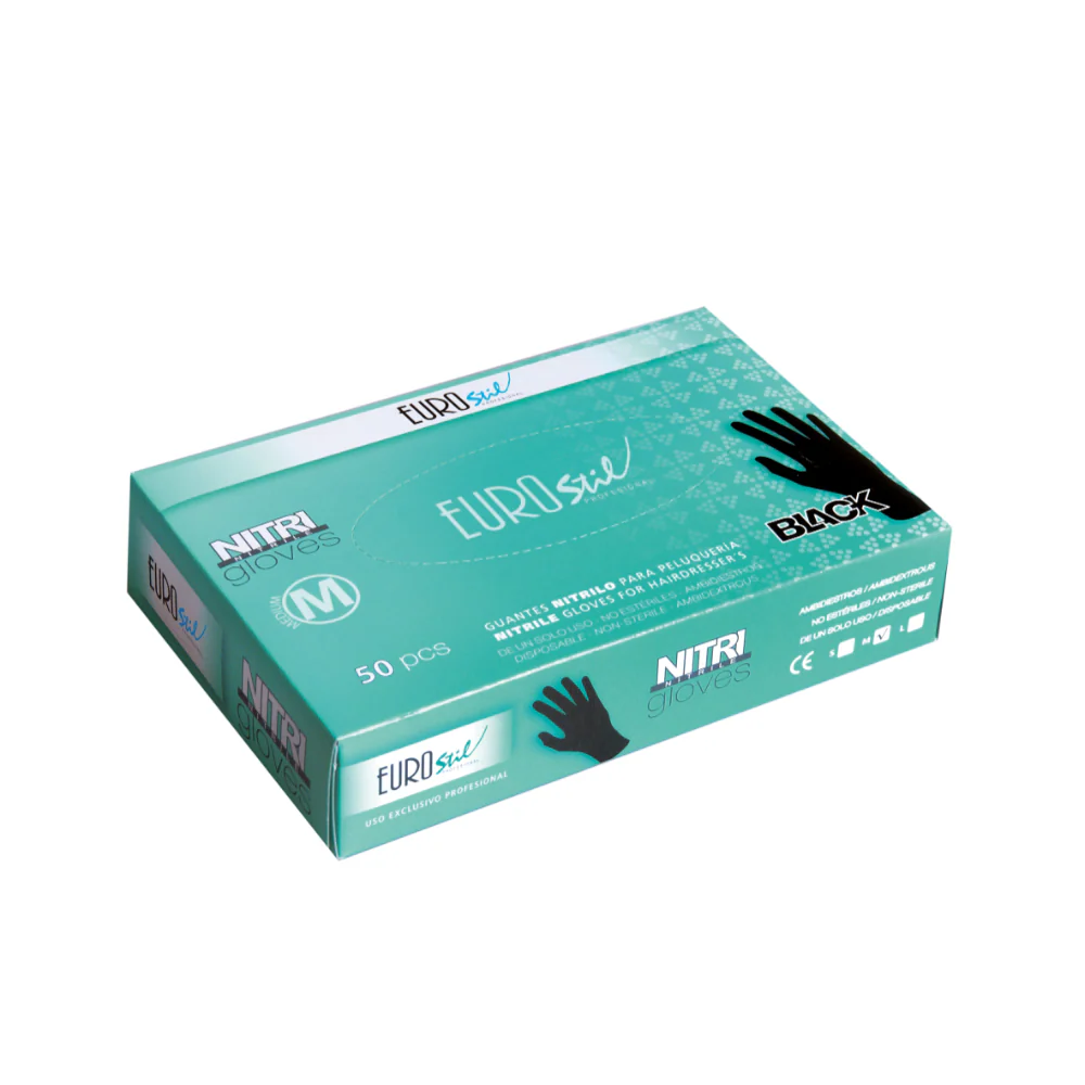 CAJA 20 GUANTES DE NITRILO NEGROS (VENTA POR CAJA CERRADA)