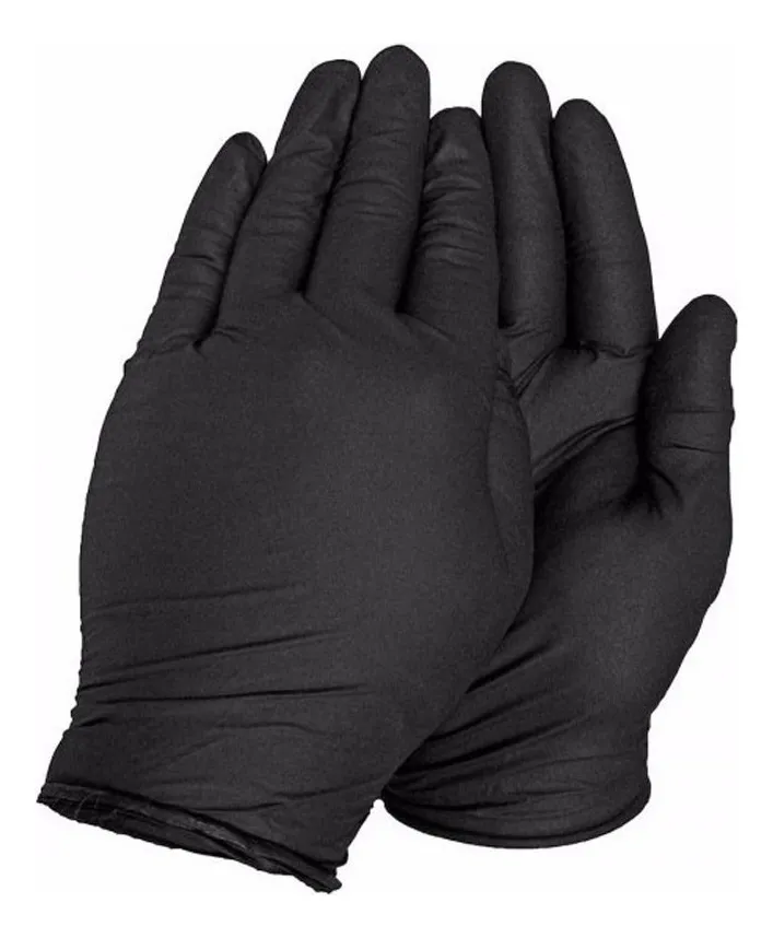 GUANTES NEGROS DE NITRILO (VENTA POR PAR- CAJA) 