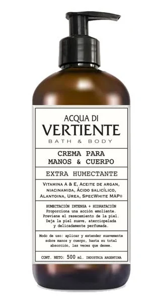 CREMA PARA MANOS Y CUERPO EXTRA HUMECTANTES (500 ML.)