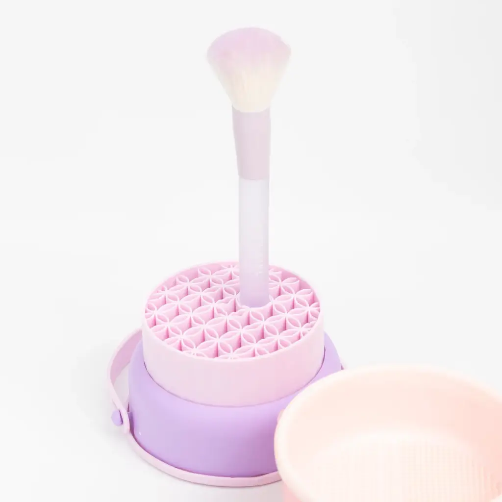LIMPIADOR Y ORGANIZADOR DE BROCHAS DE MAQUILLAJE