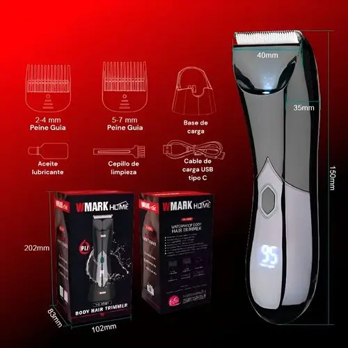 CORTADORA DE PELO CORPORAL (APTO USO INTIMO)