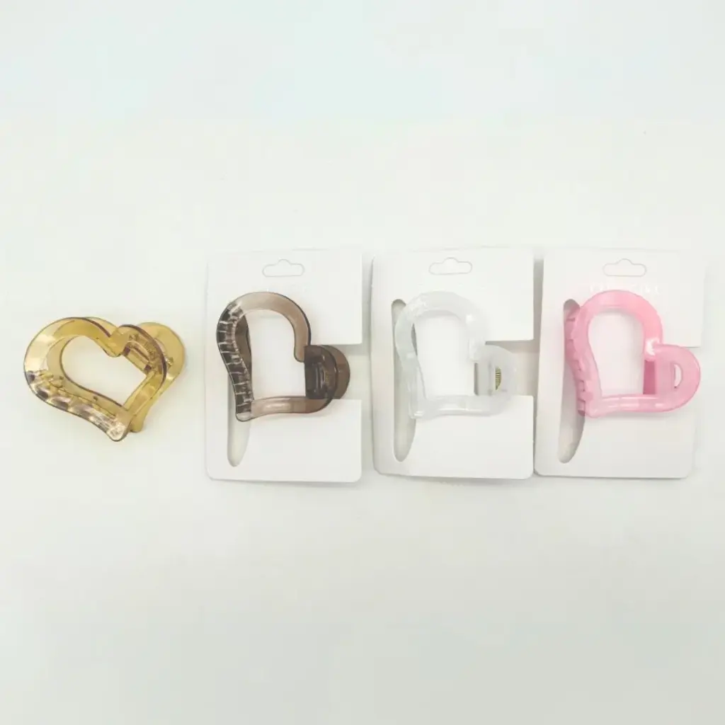 BROCHE corazón PARA PELO VARIOS COLORES