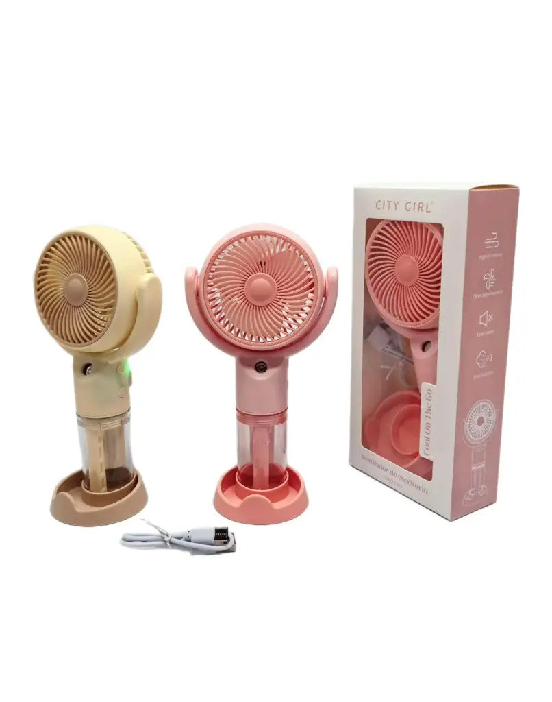 VENTILADOR CON BASE ( VARIOS COLORES)