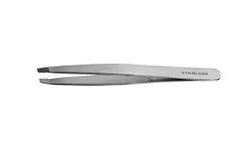 PINZA DEPILAR INOX. PUNTA OBLIC. 9,5 CM (POLLIE)