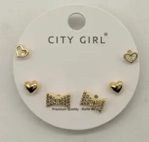 KIT DE AROS DORADOS varios City Girl (BLISTER)