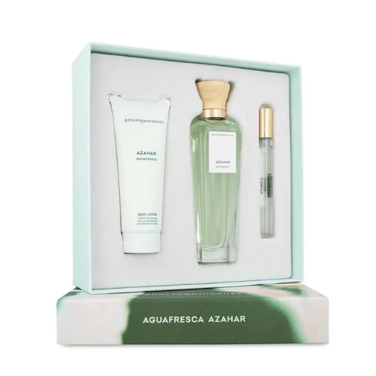 ADOLFO DOMINGUEZ AGUA FRESCA DE AZAHAR FEM EDT (EDT 120+BODY 75 ML - COFRE)
