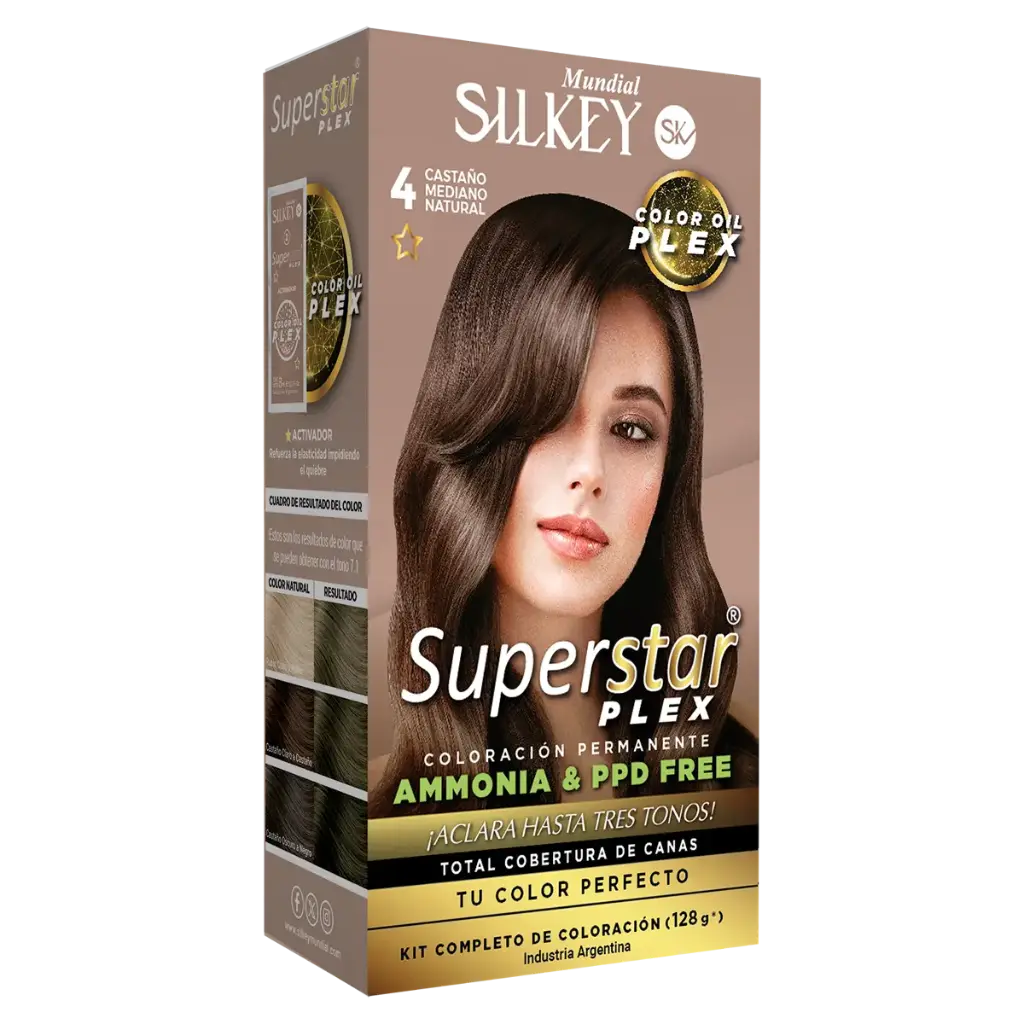 SUPERSTAR PLEX (N-4 CASTAÑO MEDIANO NATURAL) KIT COMPLETO