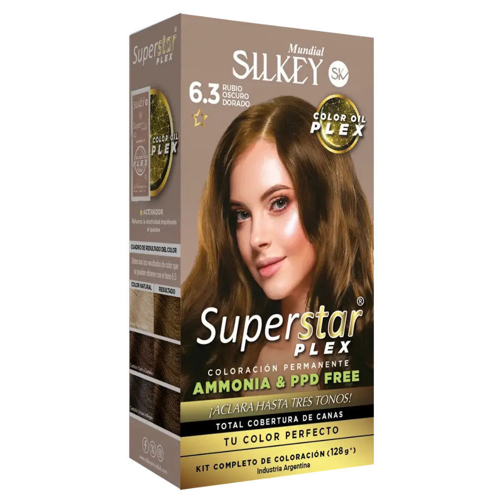 SUPERSTAR PLEX (N-6.3 RUBIO OSCURO DORADO) KIT COMPLETO