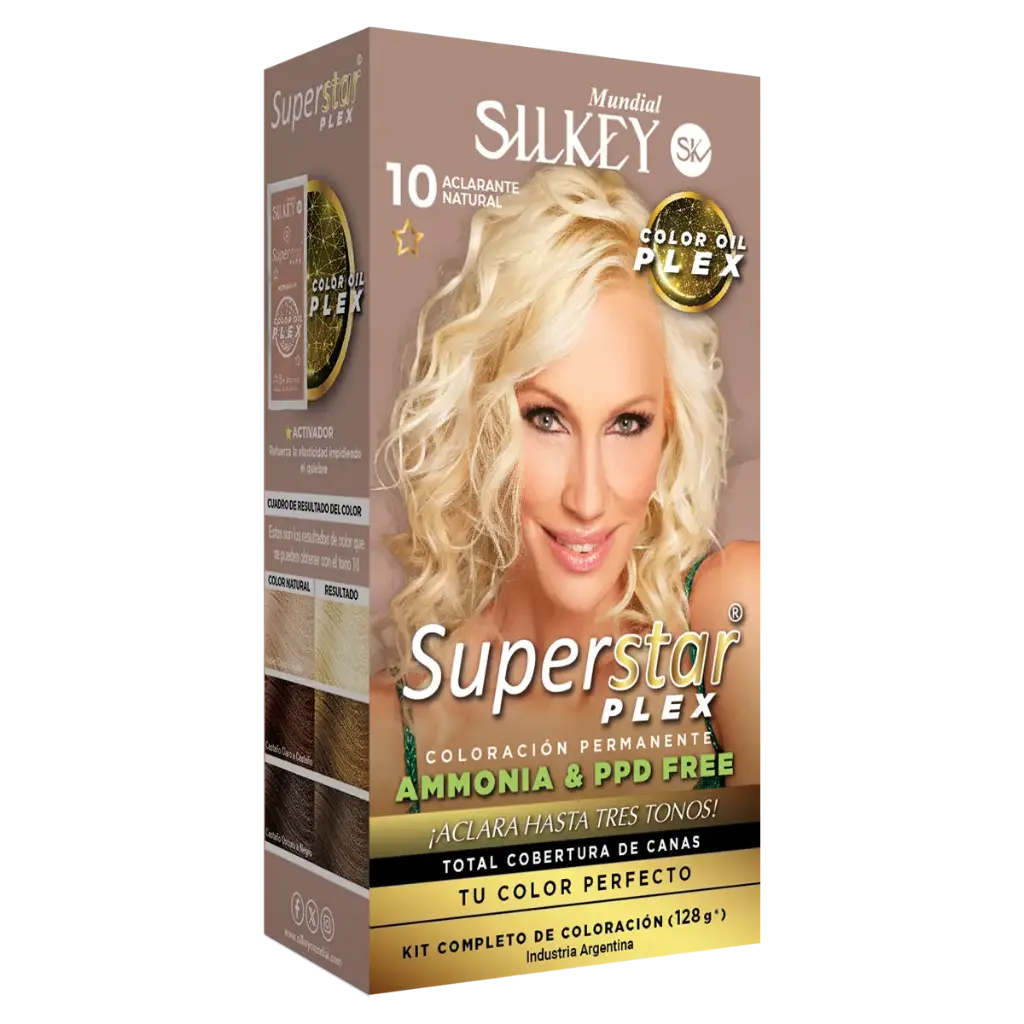 SUPERSTAR PLEX (N-10 ACLARANTE CENIZA )KIT COMPLETO