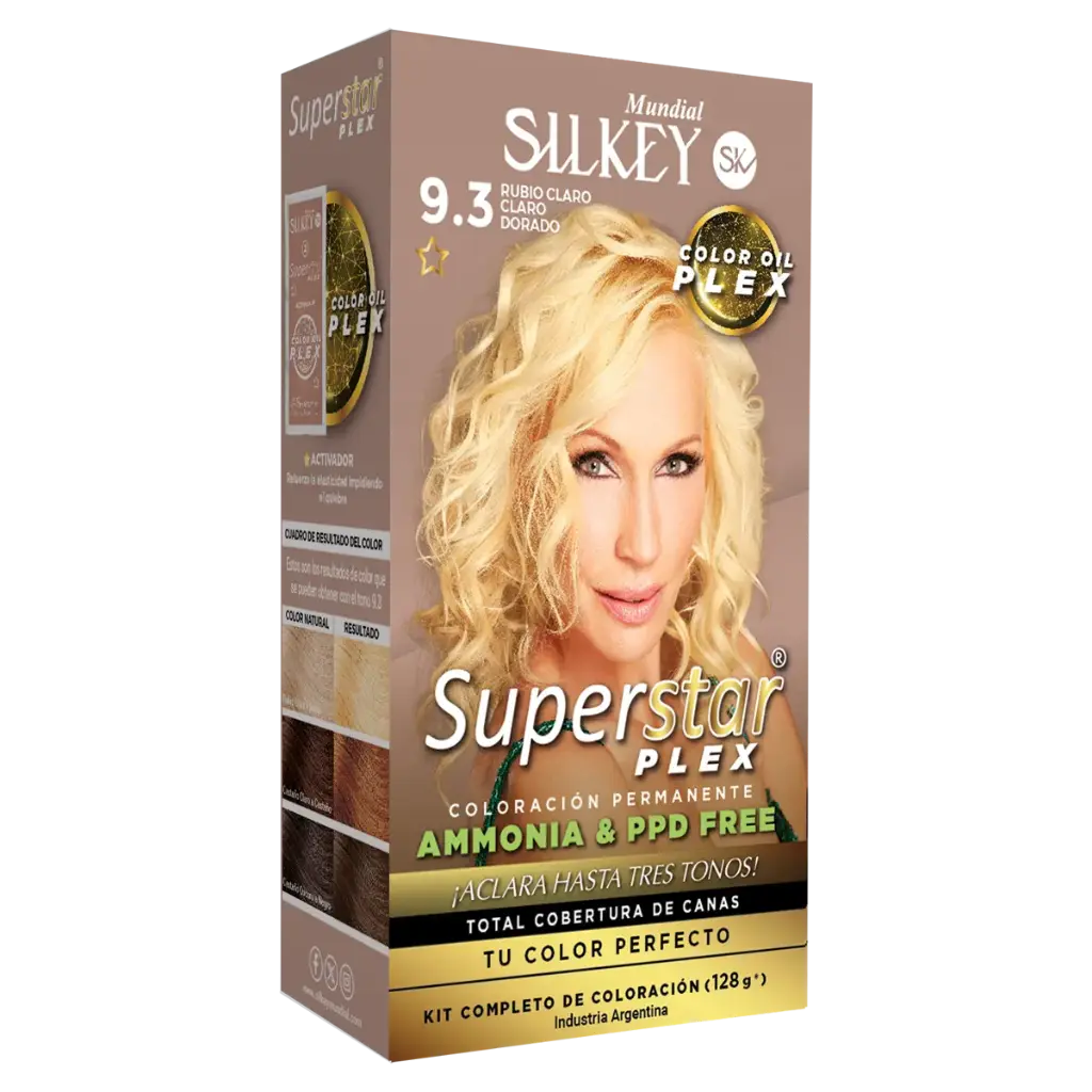 SUPERSTAR PLEX (N-9.3 RUBIO CLARO, CLARO DORADO) KIT COMPLETO