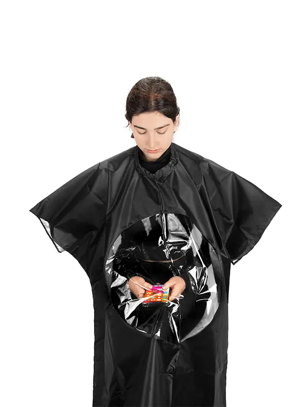 CAPA SILVER CON VENTANA PARA CELULAR	(NEGRO	1 UND.)