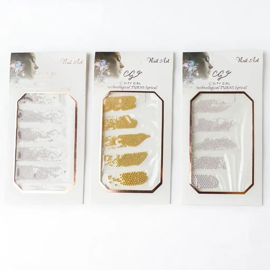 DECORADOR DE UÑAS CAVIAR	(DORADO)