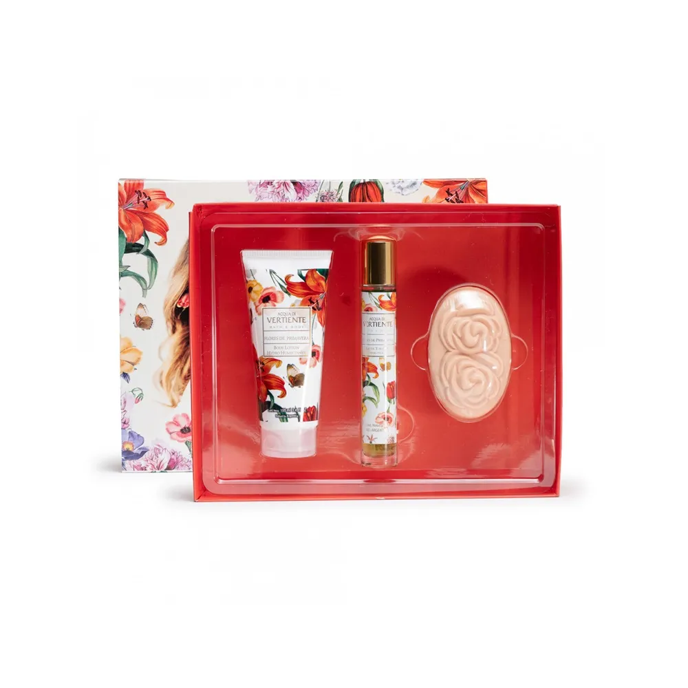 VERTIENTE ESTUCHE LIBRO (FLORES DE PRIMAVERA) 3 UND.