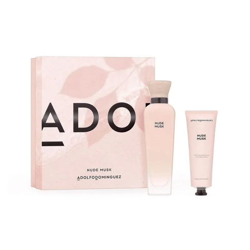 ADOLFO DOMINGUEZ NUDE MUSK EDP (COFRE EDP+BODY LOTION 120 ML)