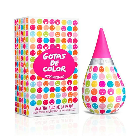 GOTAS DE COLOR SUPERSMILE  FEM EDT (100 ML - ESTUCHE)