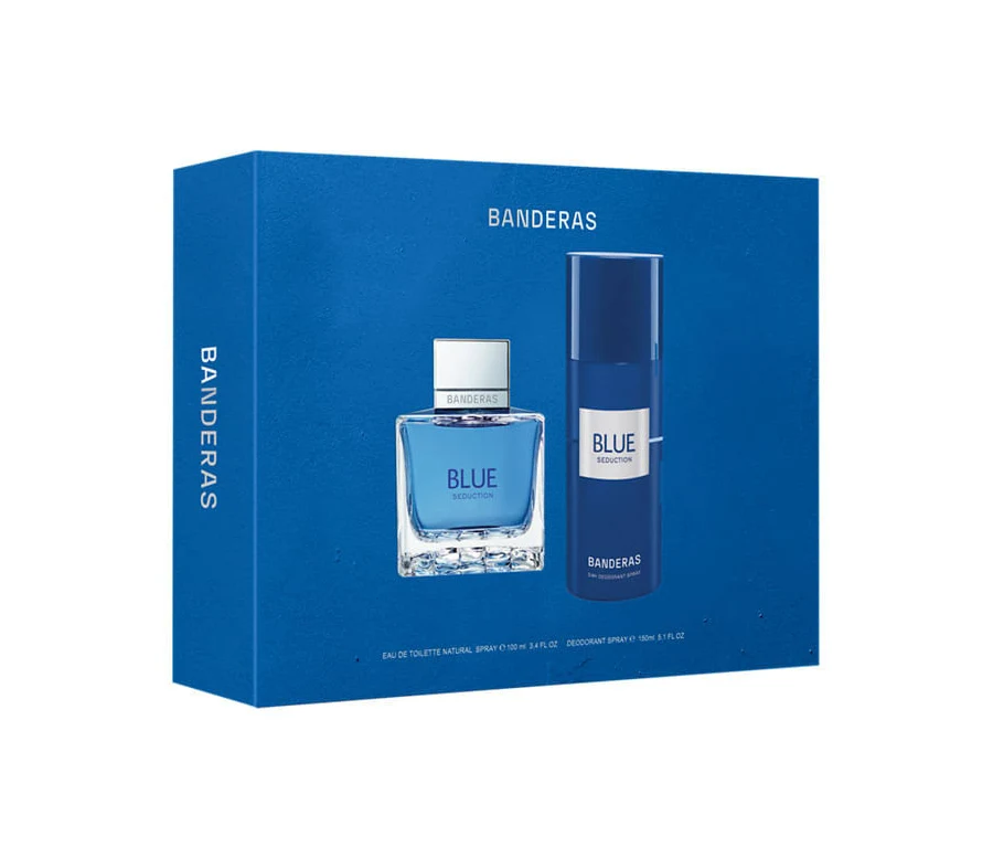 BANDERAS BLUE SEDUCTION MEN + DEO 150V (100 ML - COFRE)