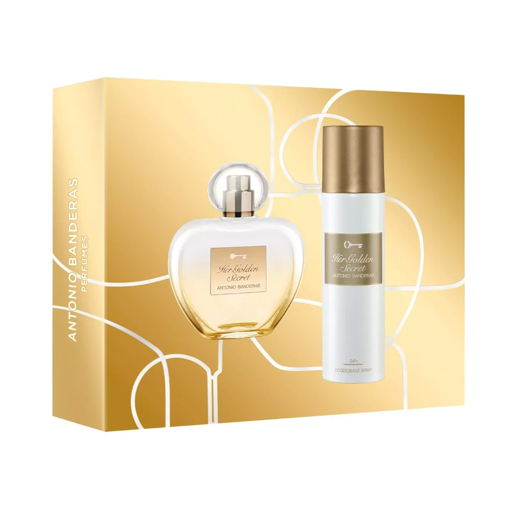 ANTONIO BANDERAS HER GOLDEN SECRET FEM EDT (EDT 100ML+DEO 150 ML - CAJA)
