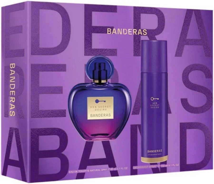 BANDERAS HER SECRET DESIRE EDT (COFRE EDT+DEO 80 ML - CAJA)