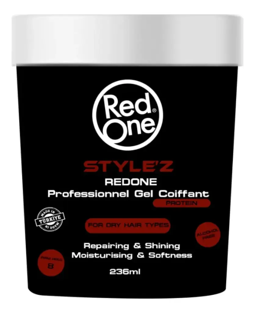 RED ONE STYLE´Z PROFESSIONAL HAIR GEL (PROTEIN) 236 ML FUERTE
