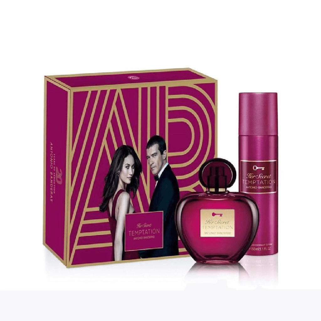 BANDERAS HER SECRET TEMPTATION FEM EDT (COFRE EDT+DEO 80 ML - CAJA)