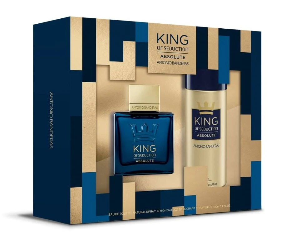 BANDERAS KING OF SEDUCTION MEN + DEO 150 V (100 ML - COFRE)