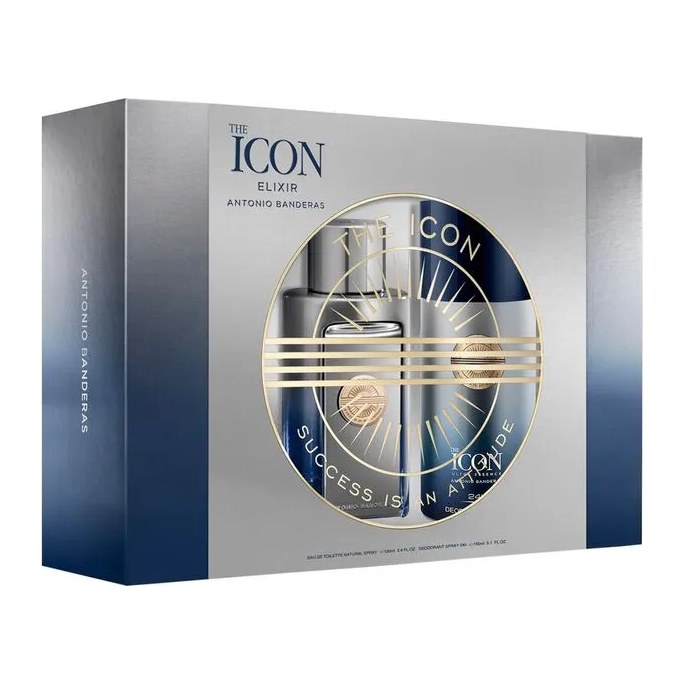 BANDERAS THE ICON ELIXIR MEN EDP + DEO 150V (100 ML - COFRE) ANTONIO BANDERAS