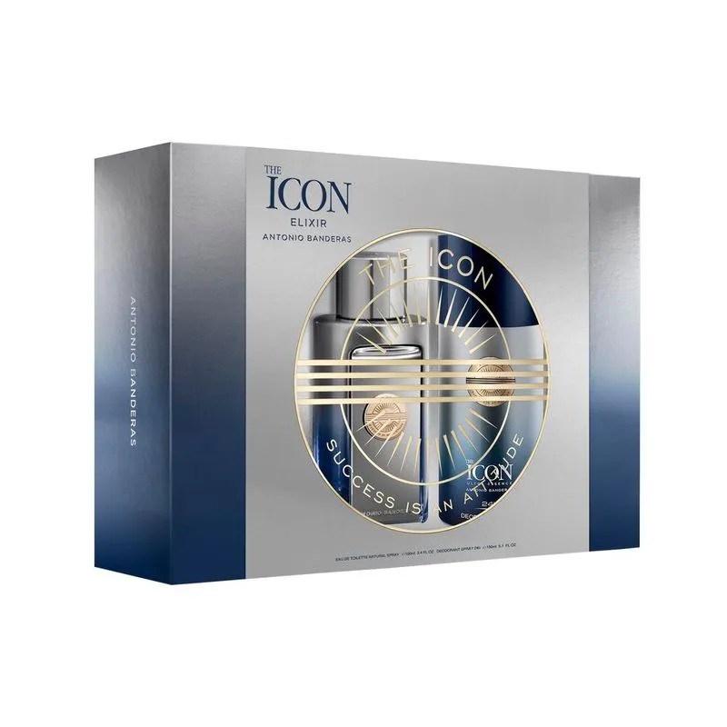 BANDERAS THE ICON ELIXIR MEN EDP + DEO 150V (100 ML - COFRE)