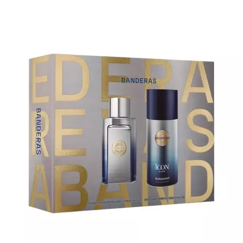 BANDERAS THE ICON ELIXIR MEN EDP + DEO 15V (100 ML - COFRE)