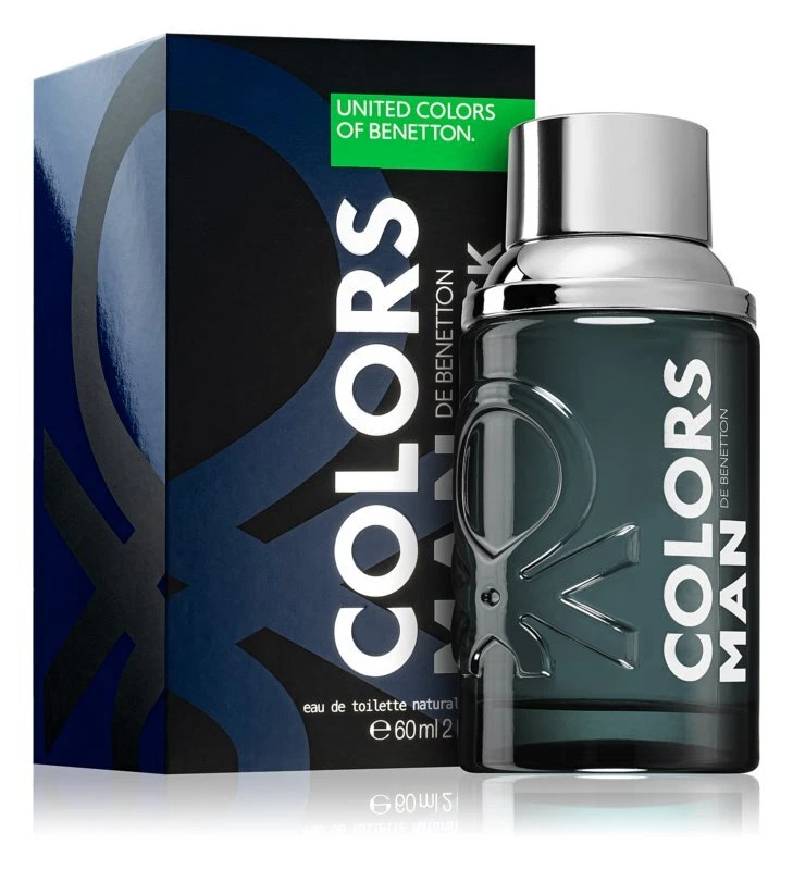 BENETTON COLORS BLACK MEN EDT (60 ML - CAJA)