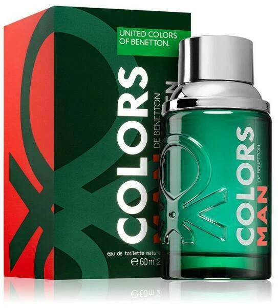 BENETTON COLORS GREEN MEN EDT (60 ML - CAJA)